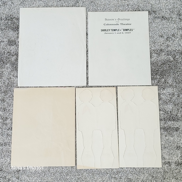 1930 Shirley Temple Paper Doll Standee Christmas Color Autograph Print Photo Lot - Picture 2 of 13